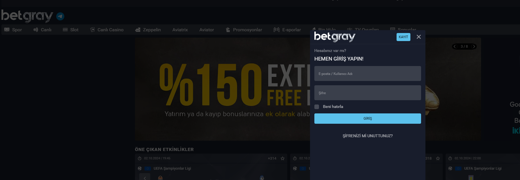 betgray mobil giriş